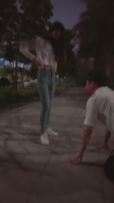 【诗诗】夜跑后小白鞋原味户外羞辱狗 bf8311 套路直播库 第5张