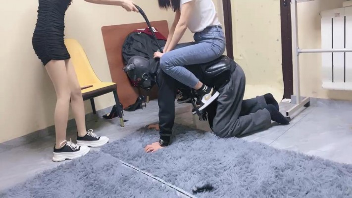 【安琪】姐妹花驯骑马奴专场/耳光转胯 bf25789-HD绳艺资源网