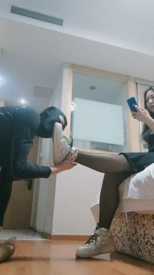【麒麟女皇】双S-黑丝+棉袜长靴踩脚垫 bf26483-HD绳艺资源网