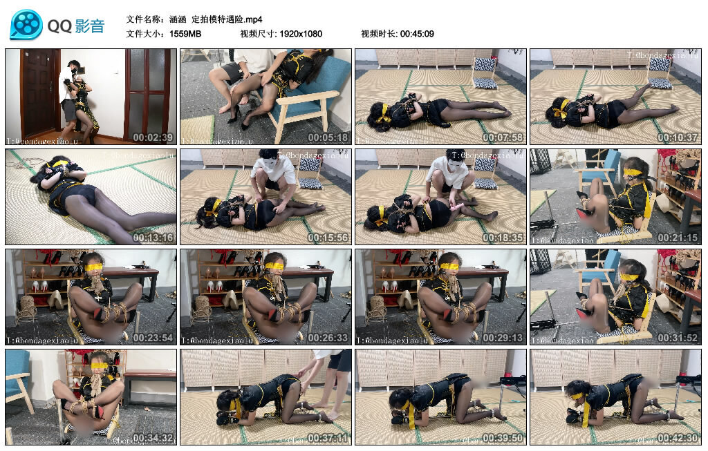 【涵涵】定拍模特遇险-HD绳艺资源网
