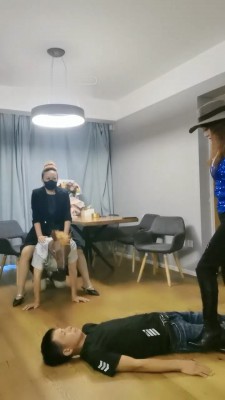 【魔鬼天使】双S庆生-多奴取悦主人/骑马坐垫踩踏【续集】-HD绳艺资源网