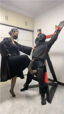 【月主】双S刑架固定重度虐打-HD绳艺资源网