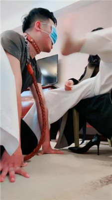 【紫琳】转胯爬行/sp/肉丝高跟舔/揪耳朵/人肉座椅/鞋跟插嘴 网友原创 第13张
