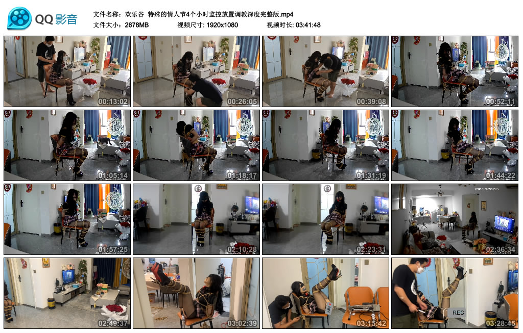 【欢乐谷】 特殊的情人节4个小时监控放置调教深度完整版-HD绳艺资源网