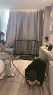 【小雅老师】狗笼圈养犬化绿帽前任【下】 艾彩调教库 第11张