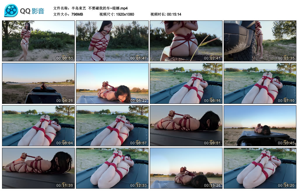 【半岛束艺】 不要碰我的车~缇娜-HD绳艺资源网