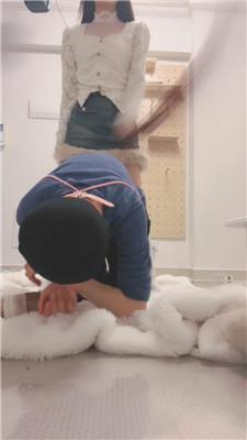 【心动茜茜】艺校女神-长筒白袜虐-捆绑/插嘴/鞭打踩踏胯下辱 艾彩调教库 第14张
