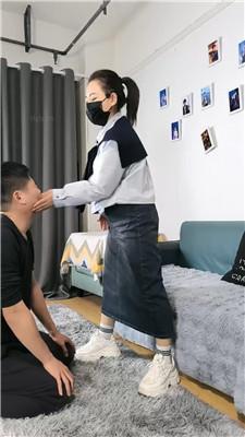【冰爷】小白鞋白袜S-1300耳光狂抽 艾彩调教库 第3张