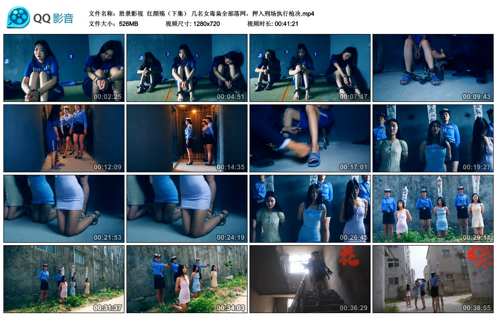 【胜景影视】 红颜殇（下集） 几名女毒枭全部落网，押入刑场执行枪决-HD绳艺资源网
