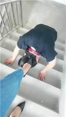 【凌儿女神】母畜-楼梯间训练狗爬 bf42962 艾彩调教库 第3张