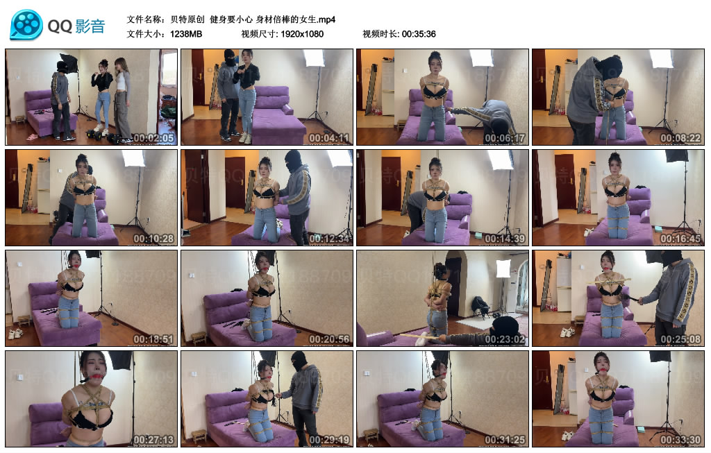 【贝特原创】 健身要小心 身材倍棒的女生-HD绳艺资源网