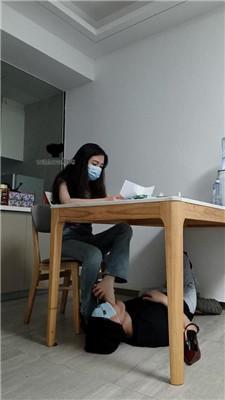 【御妍】素人S-原味短丝桌底伺候【四视角版】 JS240710-9 艾彩调教库 第5张
