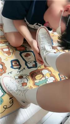 【supp】大学生S-帆布鞋白袜踩踏 JS240717-5 艾彩调教库 第8张