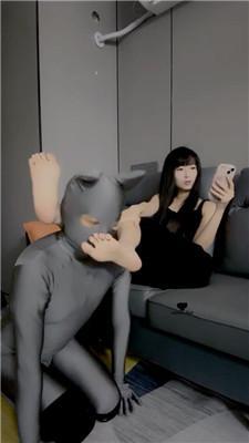 【我偏不】双S-带素人玩SM-骑马/裸足狂舔/坐脸窒息 bf42731 艾彩调教库 第5张