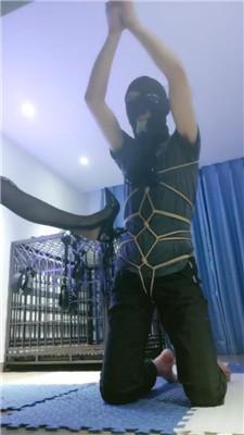 【喵酱紫】吊绑内裤塞嘴毒打 JS240727-10 艾彩调教库 第4张