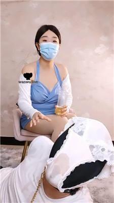 【桃桃樱】强制圣水磕头10000次/内裤套头【双视角】 JS240709-21 艾彩调教库 第16张