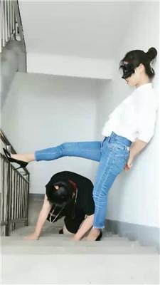 【凌儿女神】母畜-楼梯间训练狗爬 bf42962 艾彩调教库 第7张