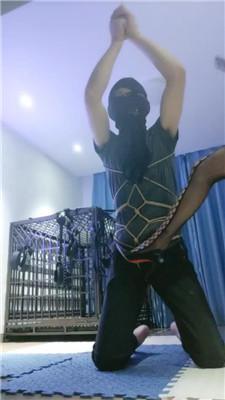 【喵酱紫】吊绑内裤塞嘴毒打 JS240727-10 艾彩调教库 第12张