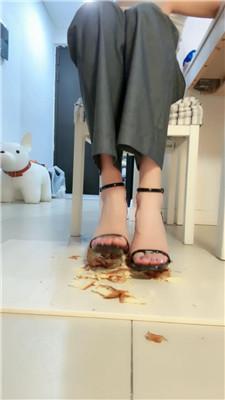 【苒溪】近距离-白领S-高跟碾压踩食物 bf42889 艾彩调教库 第17张
