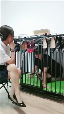 【凌儿女神】母畜-囚禁狗笼/高跟踩/鞋插嘴/喂圣水 bf42883 艾彩调教库 第3张