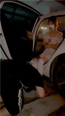 【小妍】户外停车场-遛狗驯化人形犬 bf43096-HD绳艺资源网