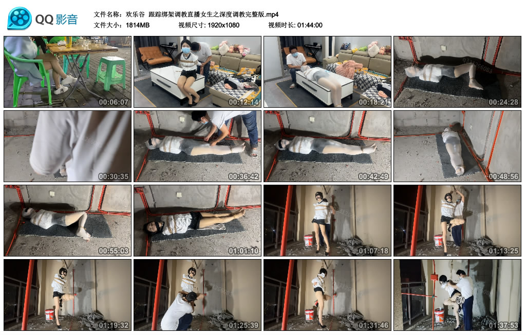 【欢乐谷】 跟踪绑架调教直播女生之深度调教完整版-HD绳艺资源网