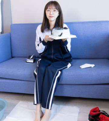 校服踩蛋糕 YC-240802-6-HD绳艺资源网