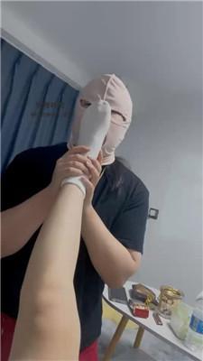 【素人挖掘机】全程实录开发女仆店-小白鞋棉袜辱 JS240806-6 艾彩调教库 第6张