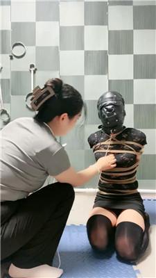 【盈盈】五花大绑囚禁变装奴【一】 JS240804-1 艾彩调教库 第5张