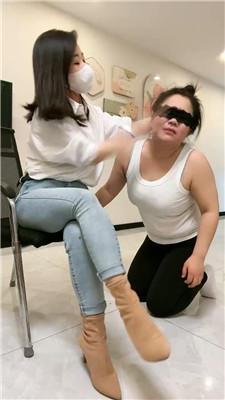 【辣姐】报复小三-暴力虐打/高跟短靴踩/舔脏鞋底 JS241201-24 网友原创 第2张