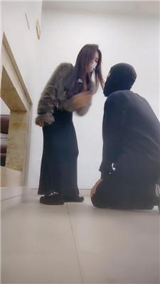 【女生也能很暴力】连环耳光狂抽/重度踢踹踩踏/舔闻毛拖鞋 JS241201-8-HD绳艺资源网