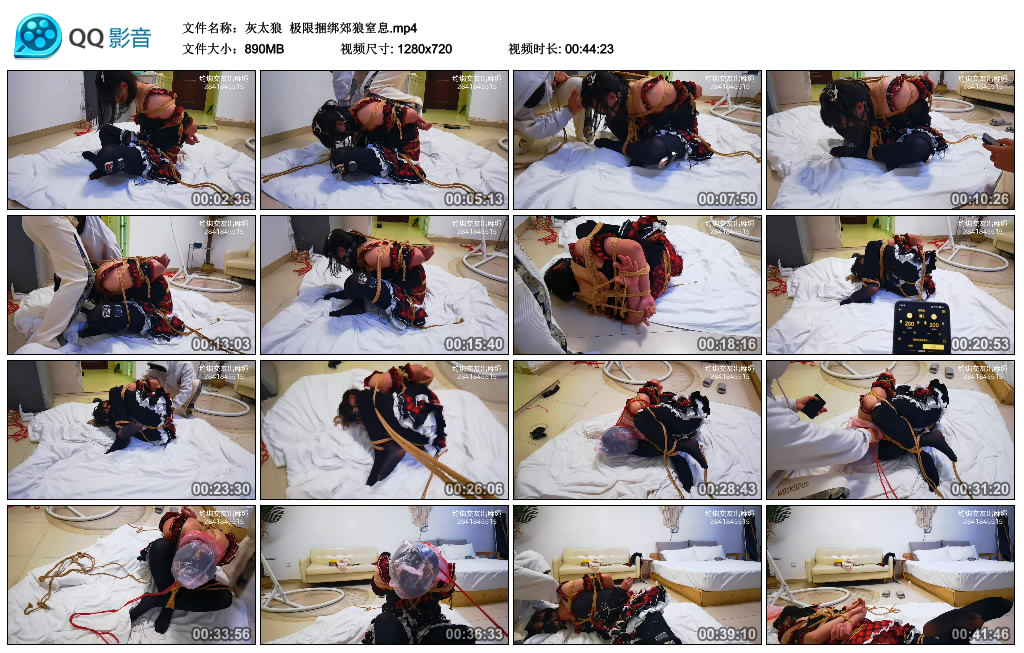【灰太狼】 极限捆绑郊狼窒息-HD绳艺资源网