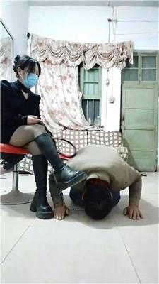 【沐颜】虐猥琐老狗-鞭打/长靴踩虐【双视角版】 JS250103-17-HD绳艺资源网
