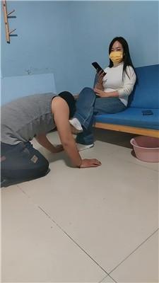 【沐颜】家奴伺候赏赐喝洗脚奶 JS250212-5-HD绳艺资源网