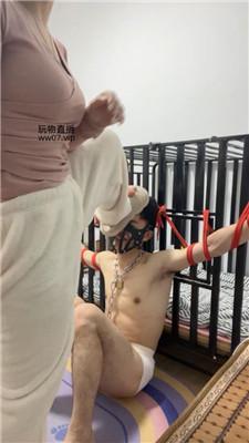 【南月大大】五花大绑囚禁-鞭打白袜脚踩 JS250227-4-HD绳艺资源网