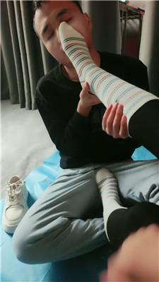 【娜S】超臭棉袜气味辱 JS250222-7 艾彩调教库 第17张