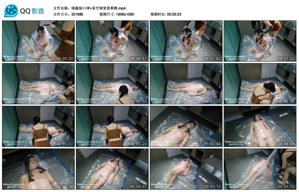 喵酱妹口球+真空袋窒息晕厥-HD绳艺资源网