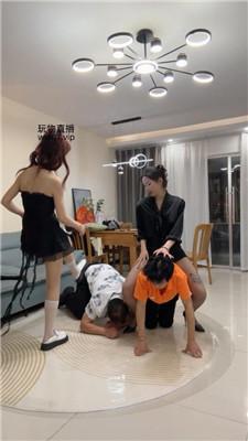 【泡芙】双主调夫妻奴-骑马舔脏鞋/吃口水吃袜子 bf50905 艾彩资料库 第18张
