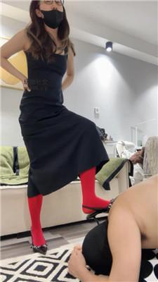 【Jenn】红色丝袜诱惑超骚绿帽 JS250109-18 艾彩调教库 第3张