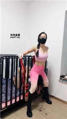 【南月女神】口球塞嘴-捆绑囚禁狗笼 JS250324-3 艾彩调教库 第5张