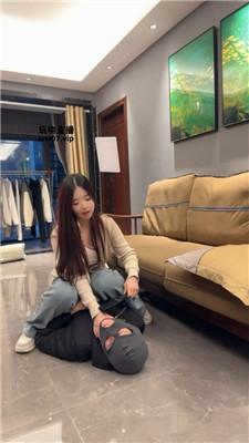 【球球】坐脸窒息-黑棉袜气味辱-转胯狗爬 bf51615 艾彩调教库 第6张