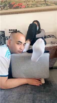 斯羽情侣主 白袜脚踩绿帽家奴 JS250322-10 艾彩调教库 第8张