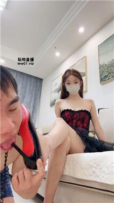 楚楚 狗链遛狗-坐脸窒息-高跟玉足虐 bf51859 艾彩调教库 第14张