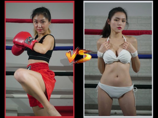 国产女女格斗 回旋踢KO BW-FB03-Juan VS Zhizhi-HD绳艺资源网