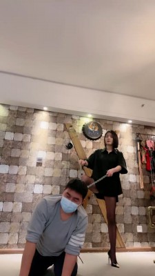 【简一】十字架固定踢打鞭打 bf22962-HD绳艺资源网