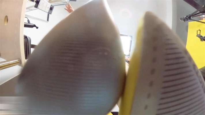 【婧児小主】婧児小意双S全语言踩踏肉丝高跟短靴下踩地板脸羞辱踩死！YC-220322-3 网友原创 第17张