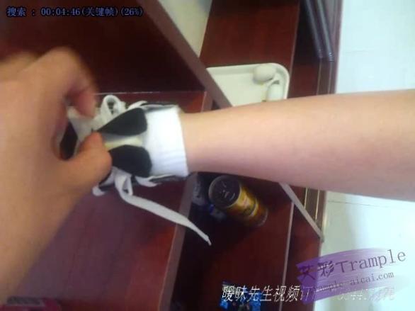 -典藏：小婧匡威帆布鞋+NIKE白袜。运动后高清视频