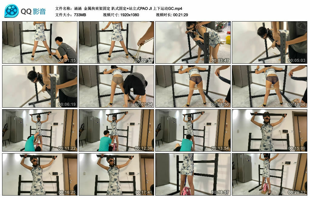 【涵涵】金属拘束架固定 趴式固定+站立式PAO JI 上下运动GC-HD绳艺资源网