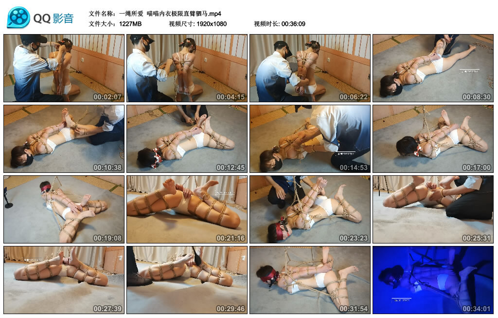 【一绳所爱】喵喵内衣极限直臂驷马-HD绳艺资源网